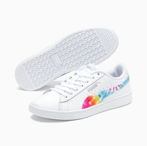 PUMA Vikky v2 Tie Dye Sneakers Women's Sneakers White